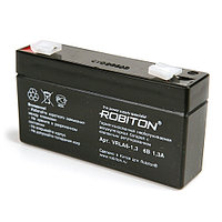 Аккумулятор ROBITON VRLA6-1,3  6V 1,3Ah для кассовых аппаратов