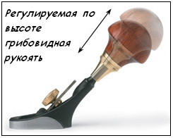 Рубанок Veritas Detail Palm Plane, 38мм/10мм/вогнутый внутрь - фото 4 - id-p1944593