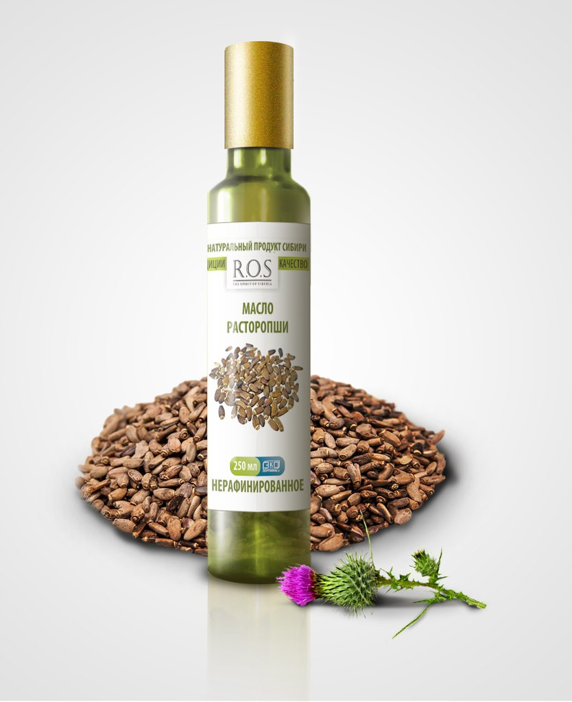 Масло Расторопши, 250 мл, в стеклянной бутылке - фото 1 - id-p32916190