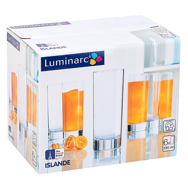 Набор стаканов Luminarc Islande 6 шт 330 мл (J0040/6) - фото 2 - id-p32916802