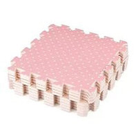 Десткие маты-пазлы, коврик (розовые), 4шт, 60х60см