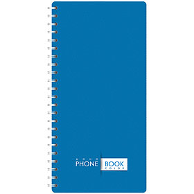 Телефонная книга А5, 80л., на гребне "Офис. Monocolor", с высечкой