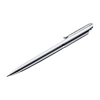 Ручка шариковая автоматическая "Silver", синяя, 0,7мм