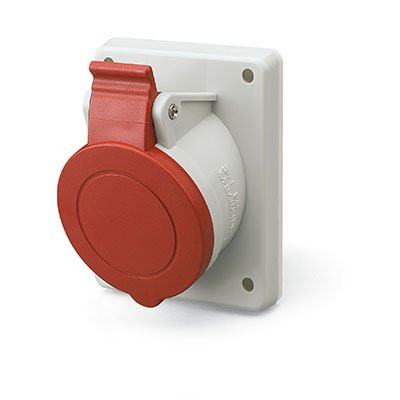 Розетка панельная с наклоном IP44 16А 3P+E+N 400В