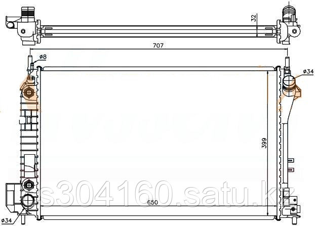 Радиатор SAAB 9-3 03-