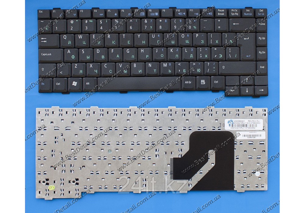 Клавиатура для ноутбука Asus W2, RU, черная