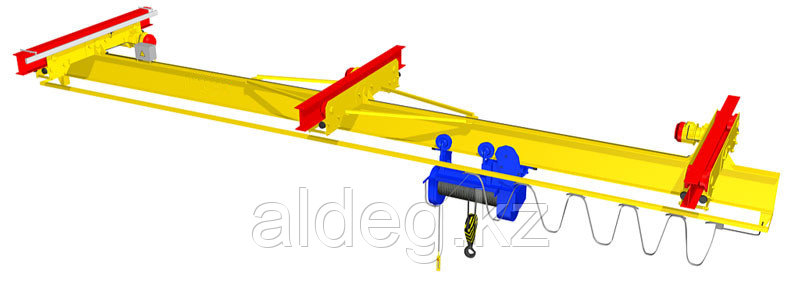 Кран балка подвесная электрическая двухпролетная