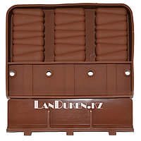 Формочки для мороженого силиконовые 3 ячейки (коричневые)