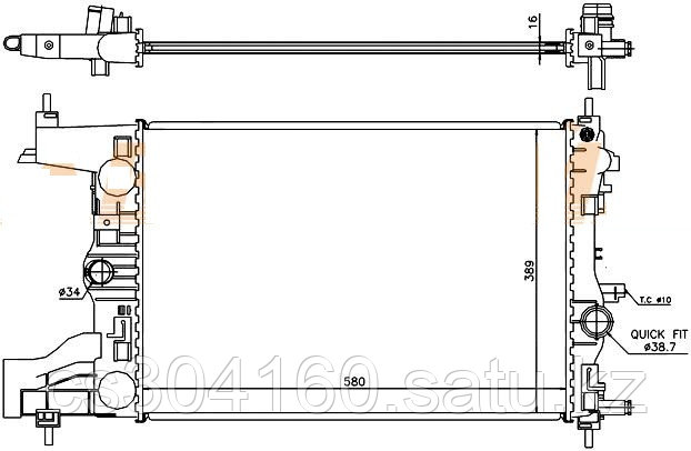 Радиатор CHEVROLET ORLANDO 11-