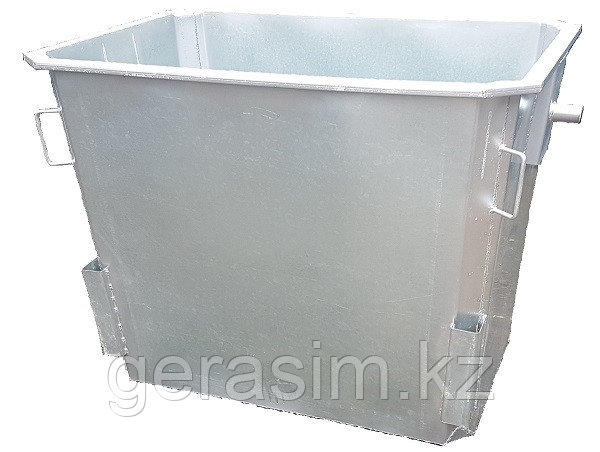 Оцинкованные мусорные евроконтейнеры 1,1 куб (1100 л)