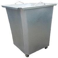 Нержавеющий мусорный контейнер 0,75 куб с крышкой на колесах (НДС 12% в т.ч.)
