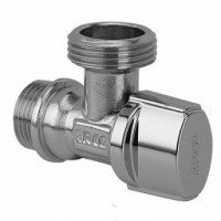 Кран угловой для подключения сантехприборов 1/2"-3/8"