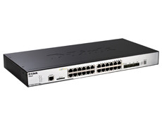 D-Link DGS-3120-24SC Управляемый стекируемый коммутатор уровня 2+ с 16 портами 100/1000Base-X SFP