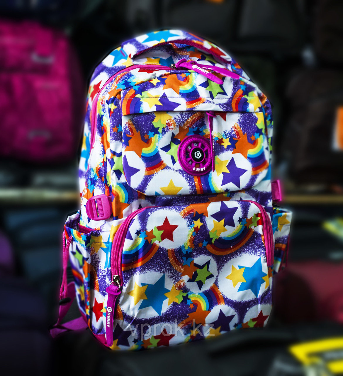 Рюкзак "Sunny" (розовый, со звездами) - фото 1 - id-p33239043
