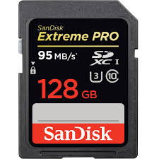 Карта памяти SanDisk Extreme PRO 128GB  80MB