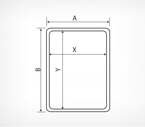 Пластиковая рамка с закругленными углами формата А2 - фото 4 - id-p33284326