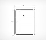 Рамка из ударопрочного пластика с закругленными углами PF-А3, цвет красный, фото 4