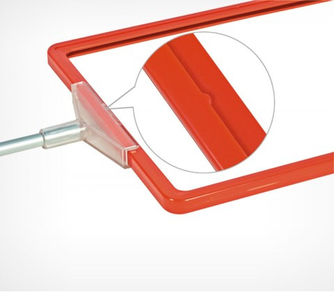 Рамка из ударопрочного пластика с закругленными углами PF-A4, цвет красный - фото 2 - id-p33300419
