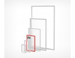Рамка из ударопрочного пластика с закругленными углами PF-A4, цвет красный - фото 1 - id-p33300419