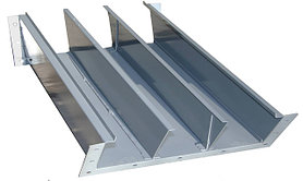 Угловой плоский для горизонтального поворота вниз на 45 градусов УНП