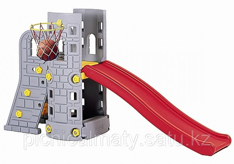 Детская горка Башня с баскетбольным кольцом Edu-Play SL-6102