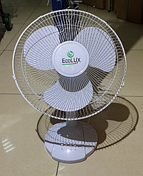 Вентилятор настольный ECOLUX RQ-1212A d=30см, 40Вт, 3 скор. режима, белый