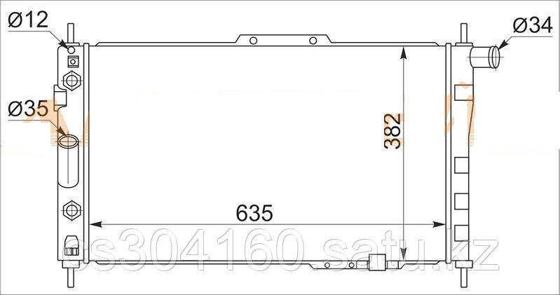 Радиатор DAEWOO ESPERO 95-99