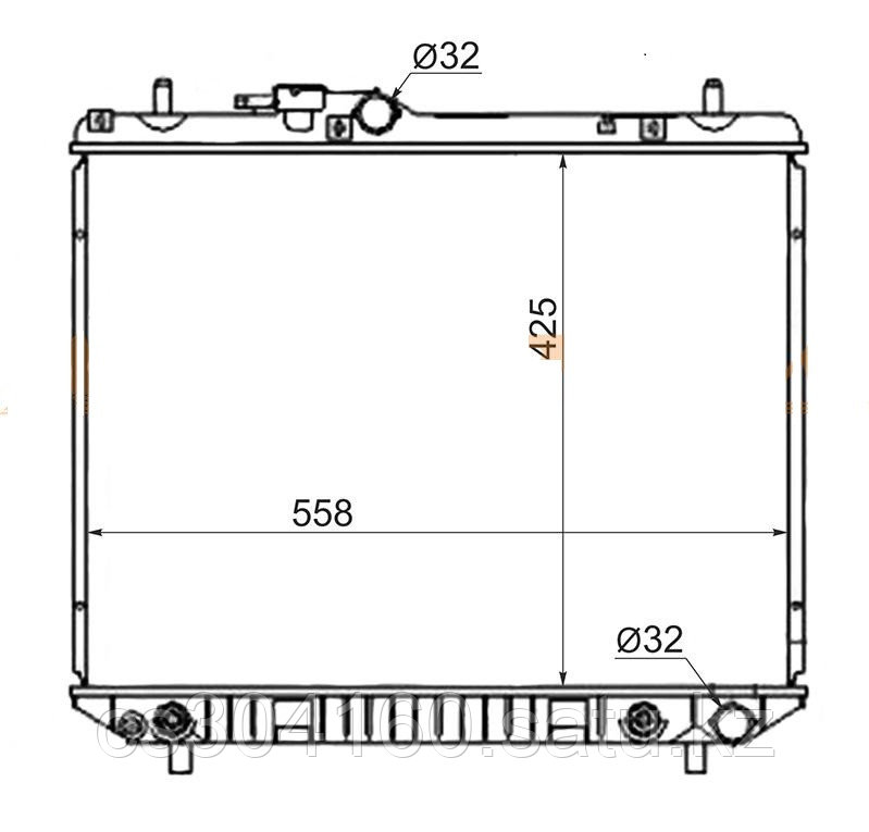 Радиатор TOYOTA CAMI J100# 97-05