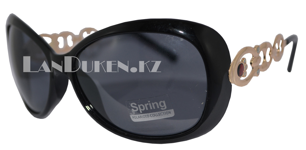 Женские поляризационные очки солнцезащитные черные POLAROID (K874)