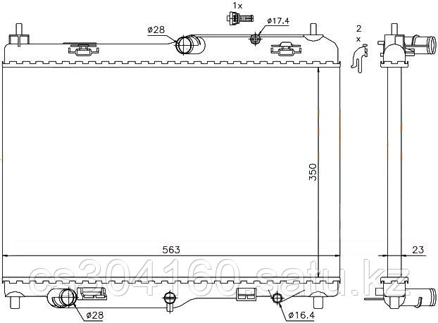 Радиатор FORD FIESTA 09-