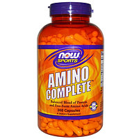 Комплекс аминокислот. Now Foods, Sports, Amino Complete, 360 капсул