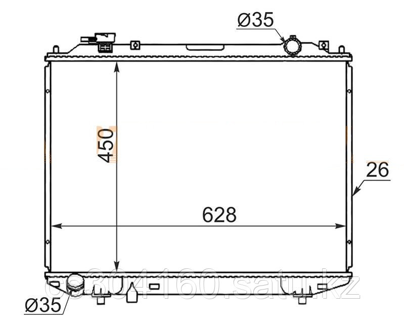 Радиатор MAZDA B2300/B3000/B4000 98-