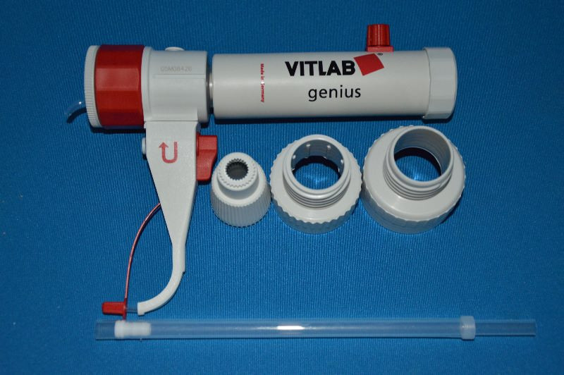 Диспенсер VITLAB simplex, V-2,5-25,0 мл, ц.д.0,5 мл, GL 45 - фото 1 - id-p33509831