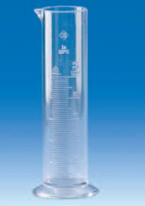 Цилиндр мерный с носиком низкий 1000 мл, ц.д.20 мл, класс В, кольцевая рельефная шкала, SAN (VITLAB) - фото 1 - id-p33509952