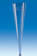Конус седиментационный Имхофа 1000 мл, рельефная градуировка, винт.колпачек на наконечнике, SAN (VITLAB)