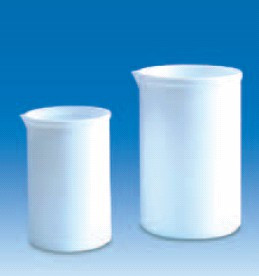 Стакан фторопластовый 250 мл, непрозрачный, стойкий к высоким температурам и химическим реагентам, PTFE (VITLAB), фото 1
