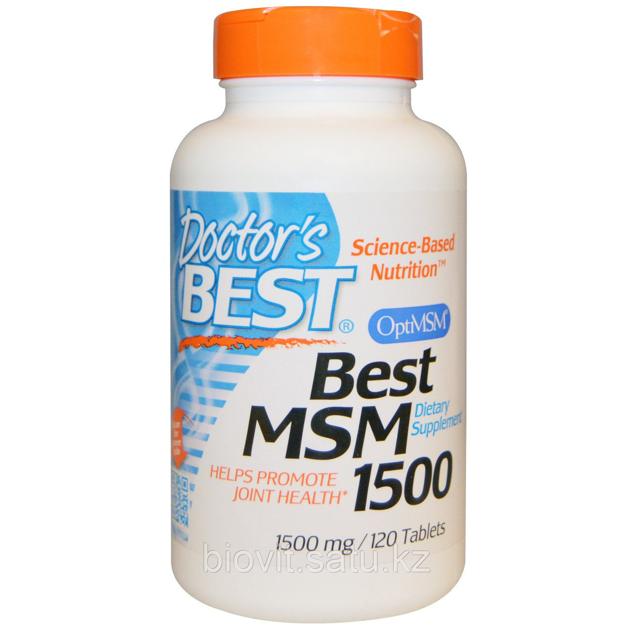 МСМ( MSM) 1500 (метилсульфонилметан), 1500 мг, 120 таблеток Doctor's Best, - фото 1 - id-p33512378