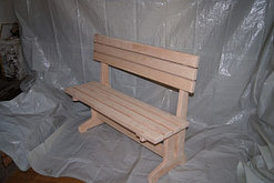 Лавка со спинкой