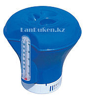 Плавающий дозатор-поплавок для бассейна + термометр BESTWAY 58209 (синий)