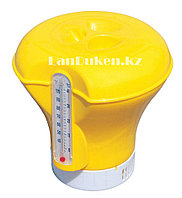Плавающий дозатор-поплавок для бассейна + термометр BESTWAY 58209 (желтый)
