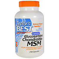 Глюкозамин и хондроитин с MСM, 240 Capsules Doctor's Best, фото 1