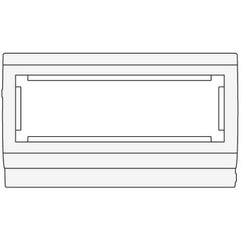 PDA3-45N 80 Рамка-суппорт под 6 модулей 45х45 мм
