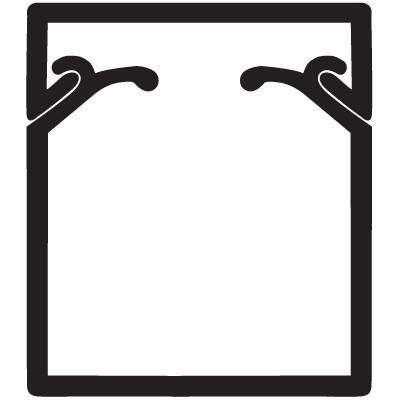 TA-EN 25x30 Короб с плоской основой, цвет чёрный, фото 1