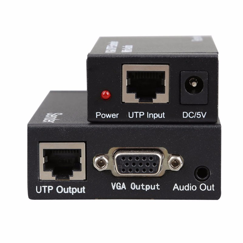 Усилитель сигнала VGA+audio кабелем CAT5/6 до 300м EXTENDER