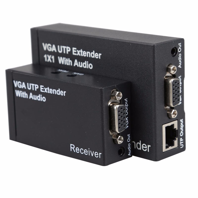 Усилитель сигнала VGA+audio кабелем CAT5/6 до 300м EXTENDER - фото 2 - id-p33707560