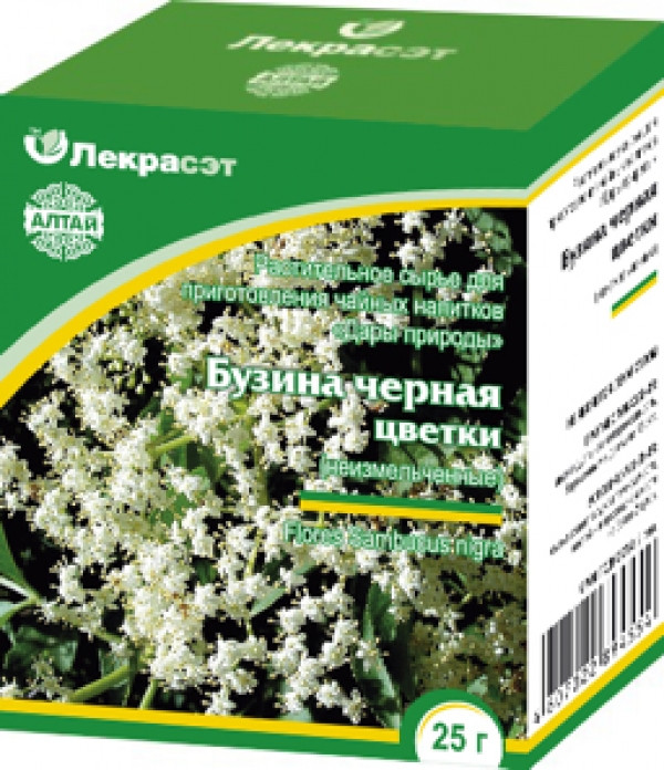 Бузина, цветы 25гр.