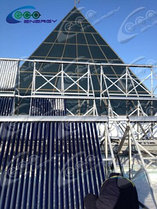 Дом Правительства РК, установка солнечных водонагревателей 10