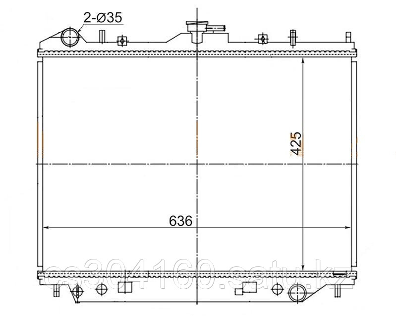 Радиатор GREAT WALL HOVER H5 05-
