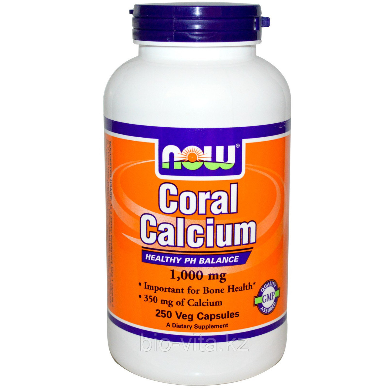 Коралловый кальций, 1 000 мг, 250 капсул. Now Foods, фото 1
