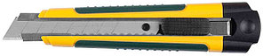 Нож KRAFTOOL "EXPERT" с сегментированным лезвием, двухкомп корпус, автостоп, отсек для хранения запасных лезви
